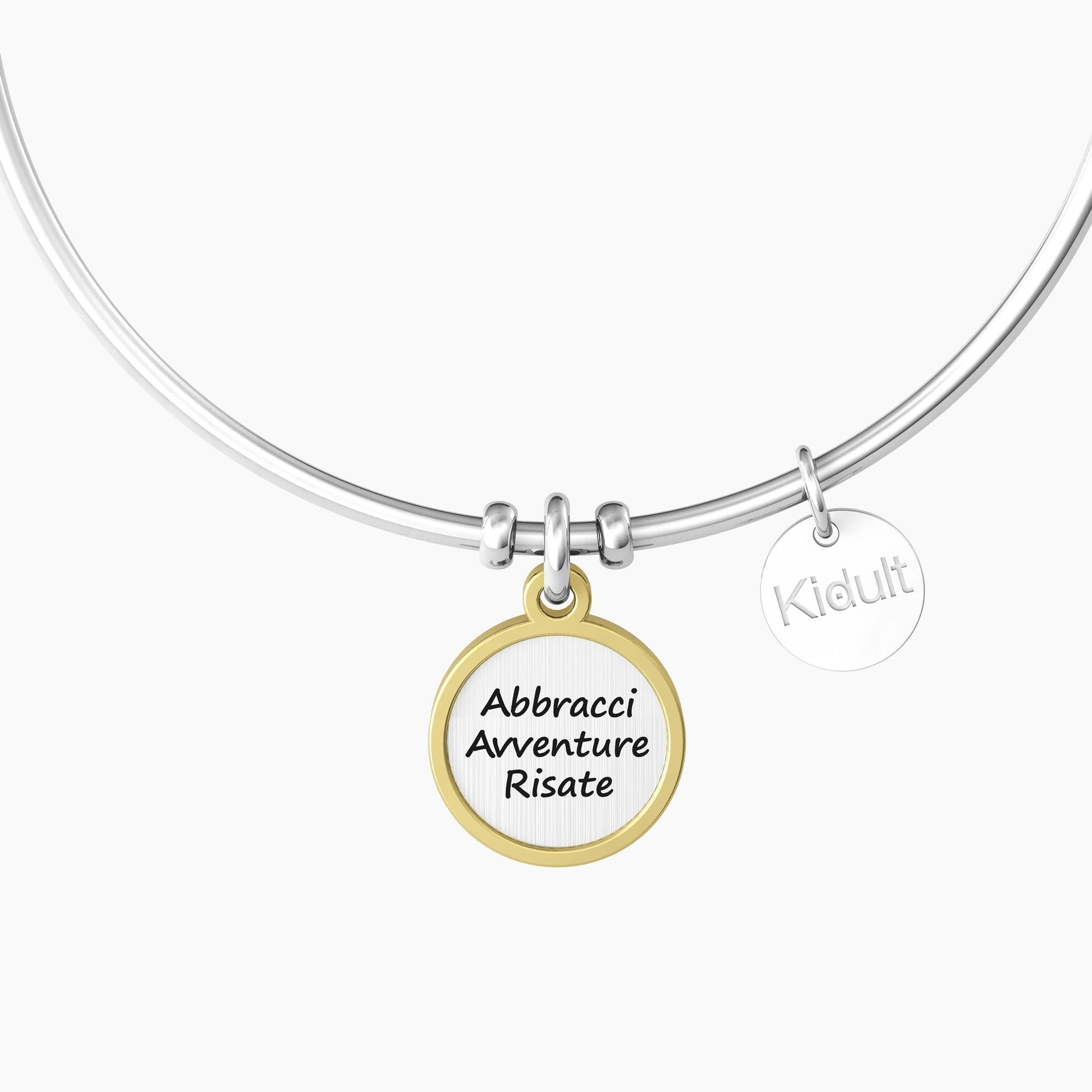 Bracciale rigido donna con ciondolo tondo amicizia - 732159 - Simmi Gioiellerie -Bracciali