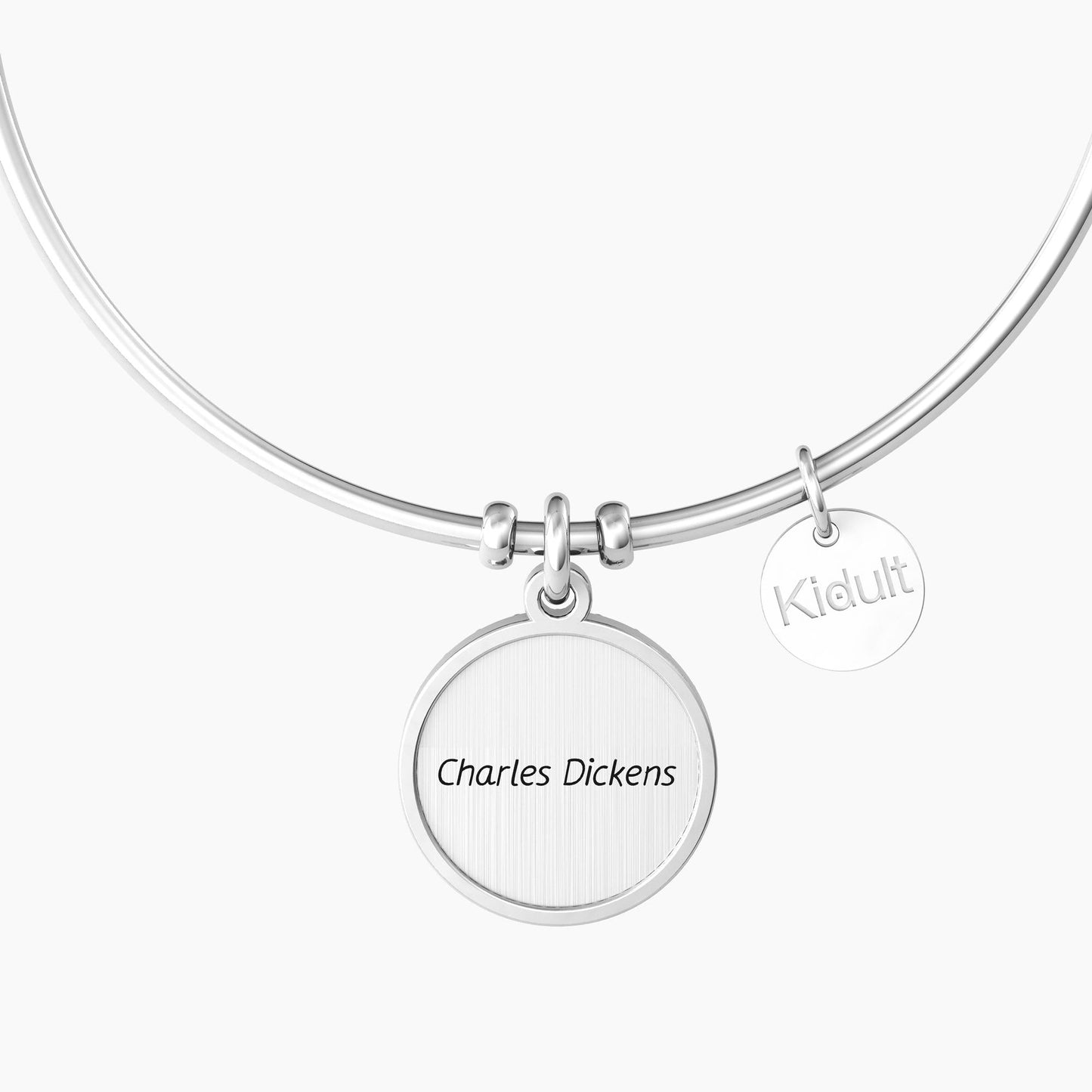 Bracciale rigido donna con frase c. dickens TU SEI UNA PERSONA… CHARLES DICKENS - 732124 - Simmi Gioiellerie -Bracciali