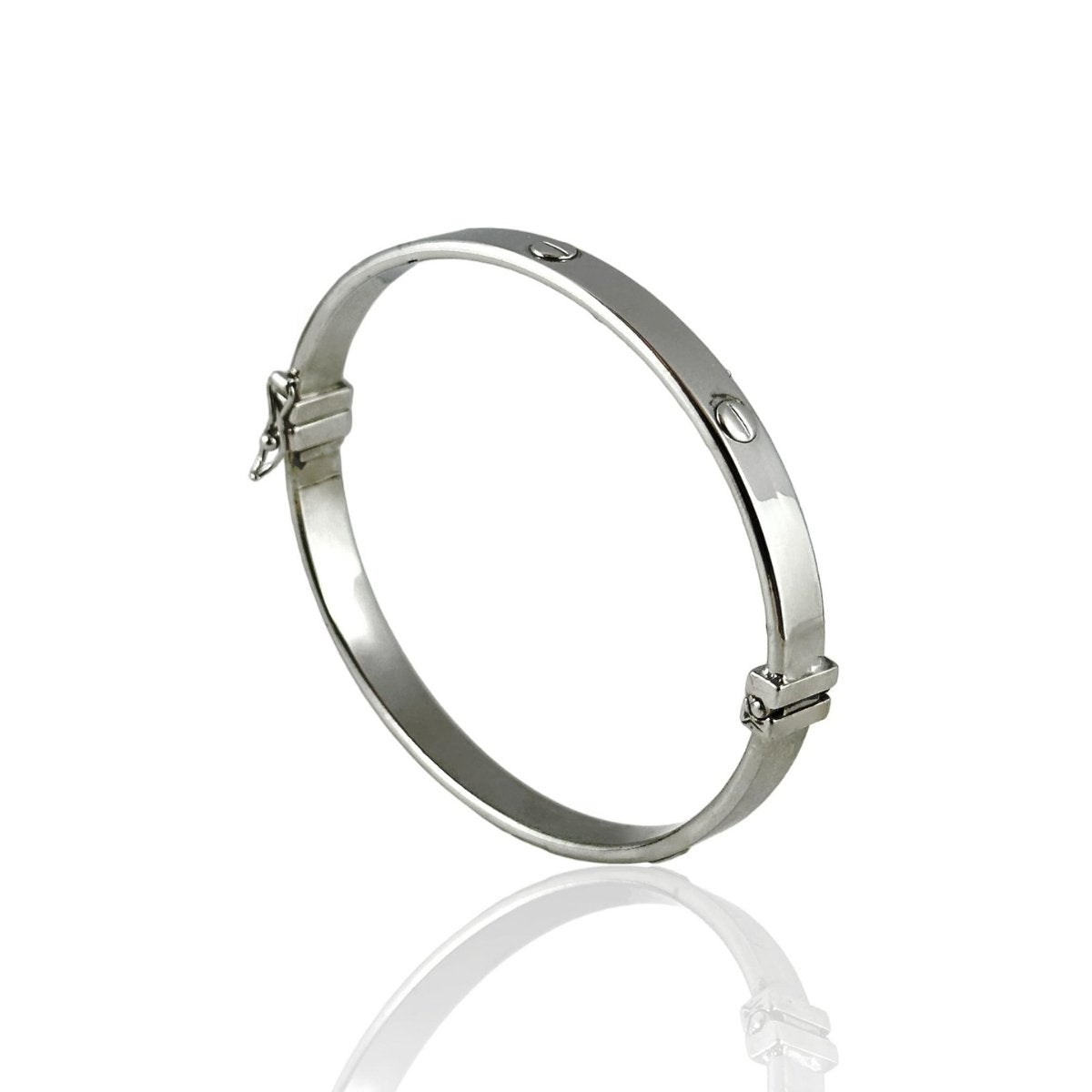 Bracciale rigido in oro bianco - Simmi Gioiellerie -Bracciali