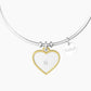 Bracciale rigido sorella con ciondolo e frase - 732137 - Simmi Gioiellerie -Bracciali