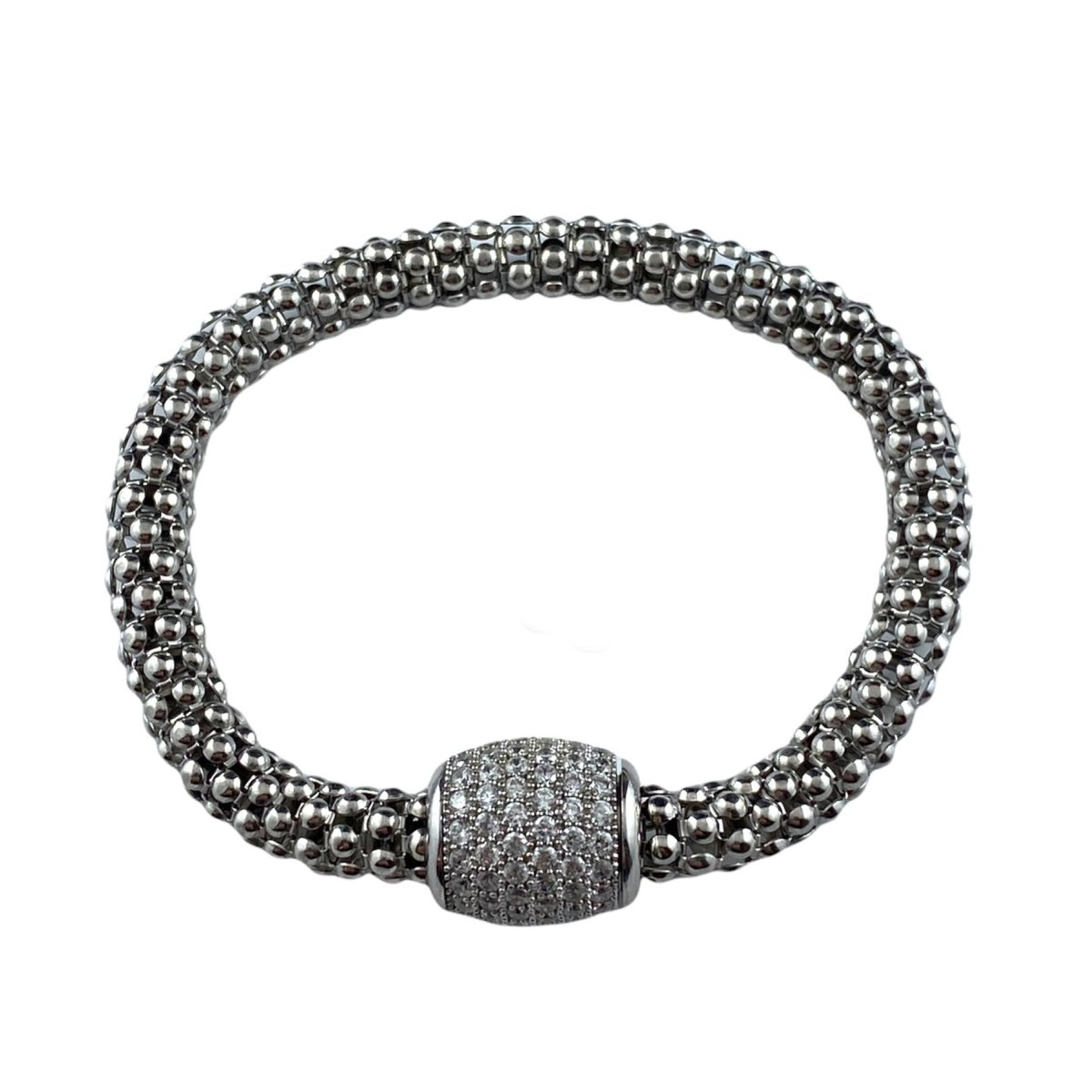 Bracciale semi-rigido da donna in Argento con chiusura a calamita - Simmi925 - Simmi Gioiellerie -Bracciali