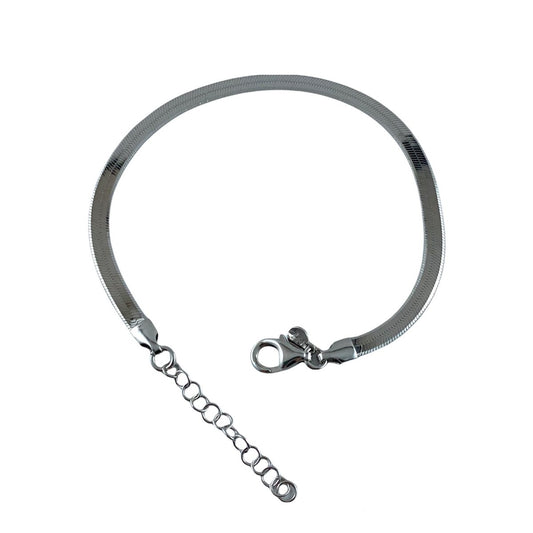 Bracciale snake piatto in ARGENTO - Simmi925 - Simmi Gioiellerie -Bracciali