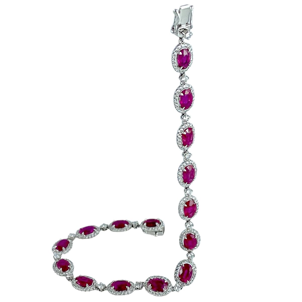 Bracciale tennis con rubini e diamanti - Simmi Gioiellerie -Bracciali