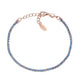 Bracciale Tennis Rosè Zirconi Azzurri - BTRAZ16 - Simmi Gioiellerie -Bracciali