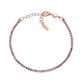Bracciale Tennis Rosè Zirconi Lilla - BTRLI16 - Simmi Gioiellerie -Bracciali