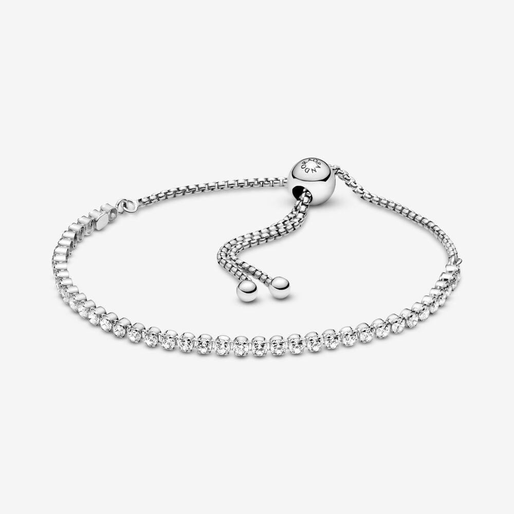 Bracciale tennis scintillante con chiusura regolabile - 599375C01 - Simmi Gioiellerie -Bracciali