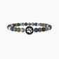 Bracciale uomo in pietre multicolor con simbolo zampa - PETS | BEST FRIENDS - 732089 - Simmi Gioiellerie -Bracciali