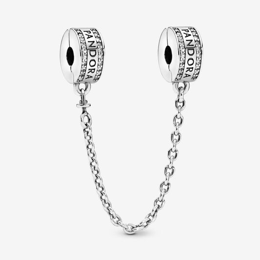 Catena di sicurezza con logo Pandora - 792057CZ - Simmi Gioiellerie -Catene di sicurezza