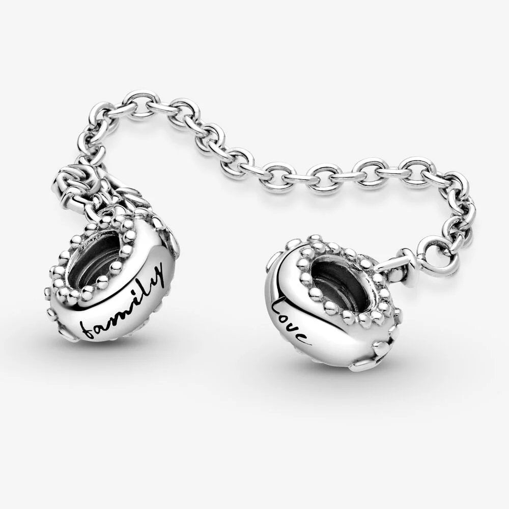 Charm catena di sicurezza Albero della famiglia e cuore - 799293C00 - Simmi Gioiellerie -Catene di sicurezza
