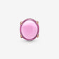 Charm con pietra cabochon ovale rosa - 789309C02 - Simmi Gioiellerie -Charm