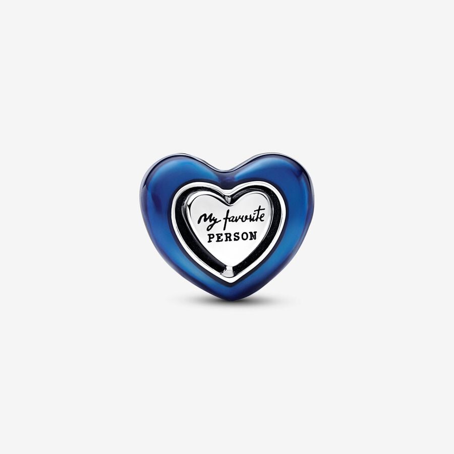 Charm Cuore Blu Girevole - 792750C01 - Simmi Gioiellerie -Charm