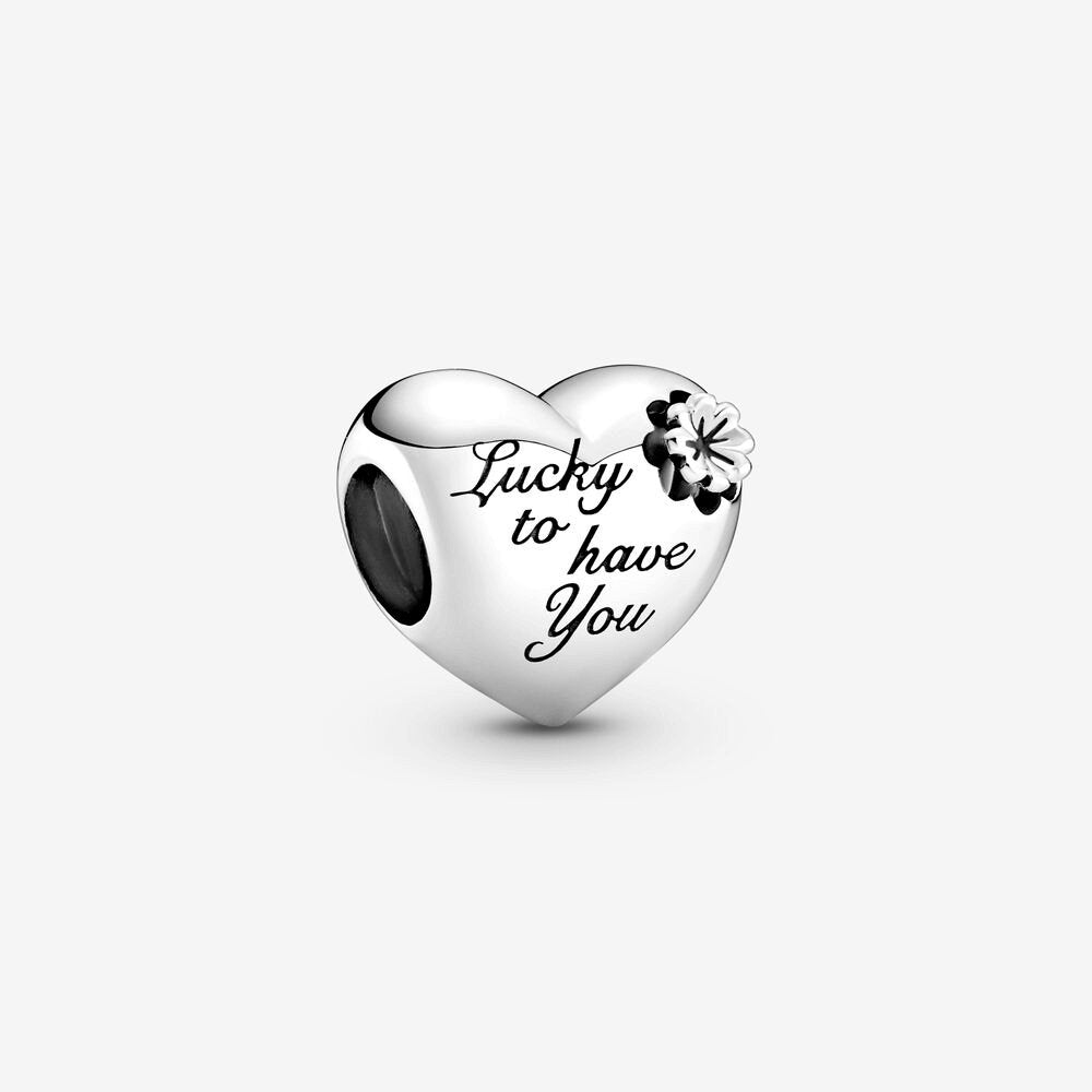 Charm Cuore e quadrifoglio - 799364c00 - Simmi Gioiellerie -Charm