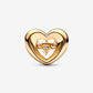 Charm Cuore Splendente con Pietra - 762493C01 - Simmi Gioiellerie -Charm