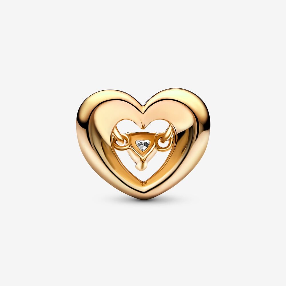 Charm Cuore Splendente con Pietra - 762493C01 - Simmi Gioiellerie -Charm
