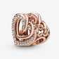 Charm Cuori intrecciati scintillante - 789270C01 - Simmi Gioiellerie -Charm