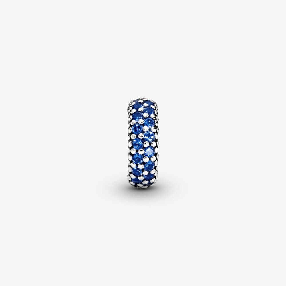 Charm distanziatore blu scintillante - 791359NCB - Simmi Gioiellerie -Charm