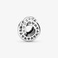 Charm distanziatore con logo e fasce con cuori - 799035C00 - Simmi Gioiellerie -Charm