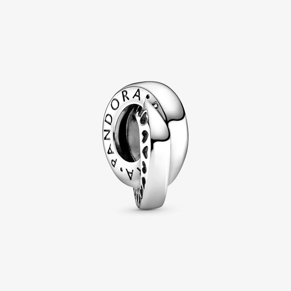 Charm distanziatore con logo e fasce con cuori - 799035C00 - Simmi Gioiellerie -Charm