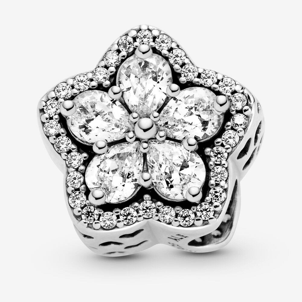 Charm Fiocco di neve con pavé scintillante - 799224C01 - Simmi Gioiellerie -Charm