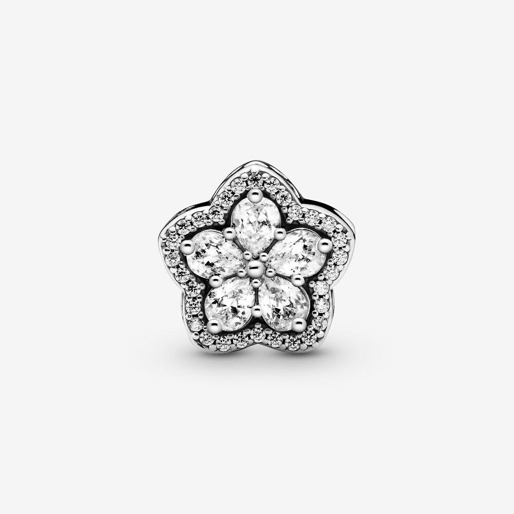 Charm Fiocco di neve con pavé scintillante - 799224C01 - Simmi Gioiellerie -Charm