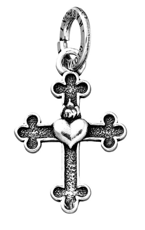 Charm Giovanni Raspini Croce Cuore - 11280 - Simmi Gioiellerie -Charm