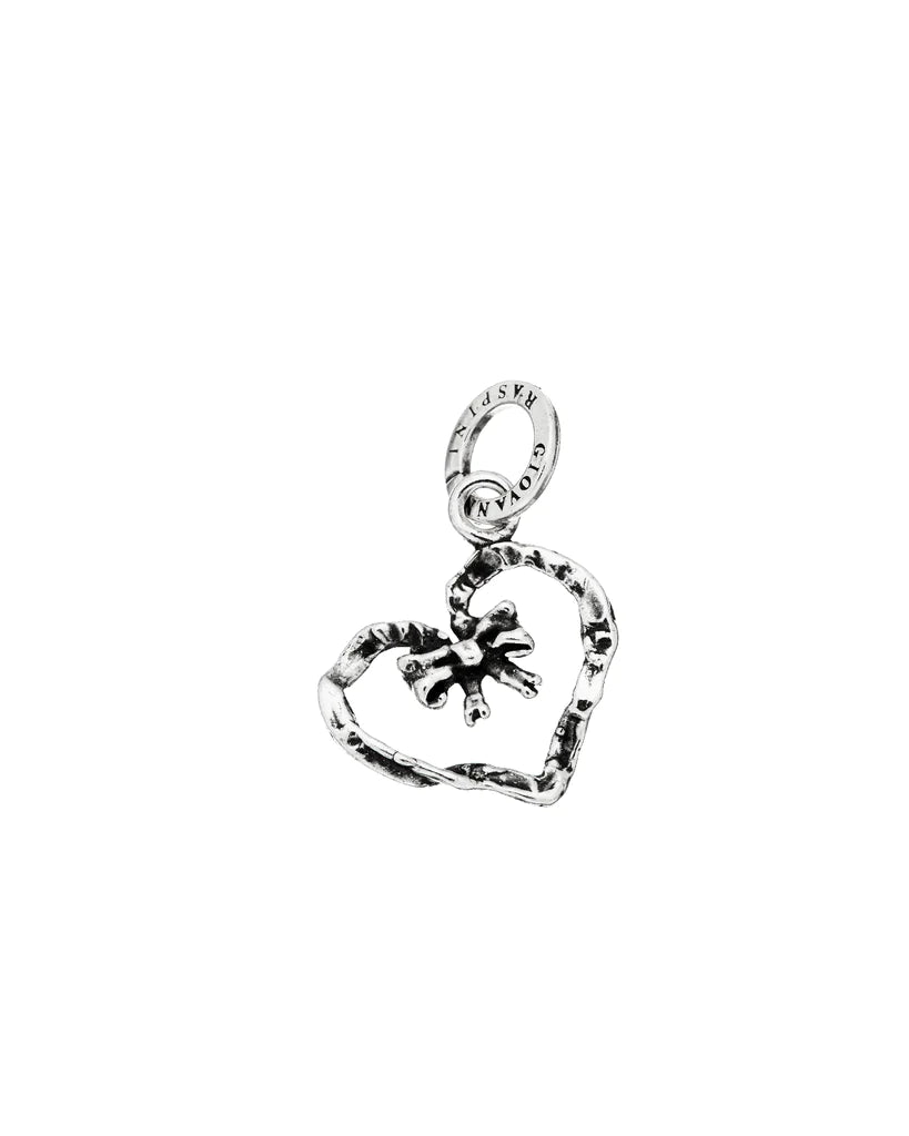 Charm Giovanni Raspini Cuore Fiocco - 09464 - Simmi Gioiellerie -Charm