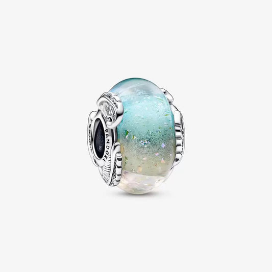Charm in vetro di Murano multicolore Piuma Curva - 792577C00 - Simmi Gioiellerie -Charm