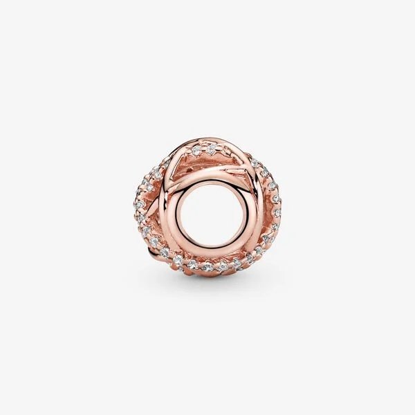 Charm linee intrecciate e scintillanti - 781388CZ - Simmi Gioiellerie -Charm