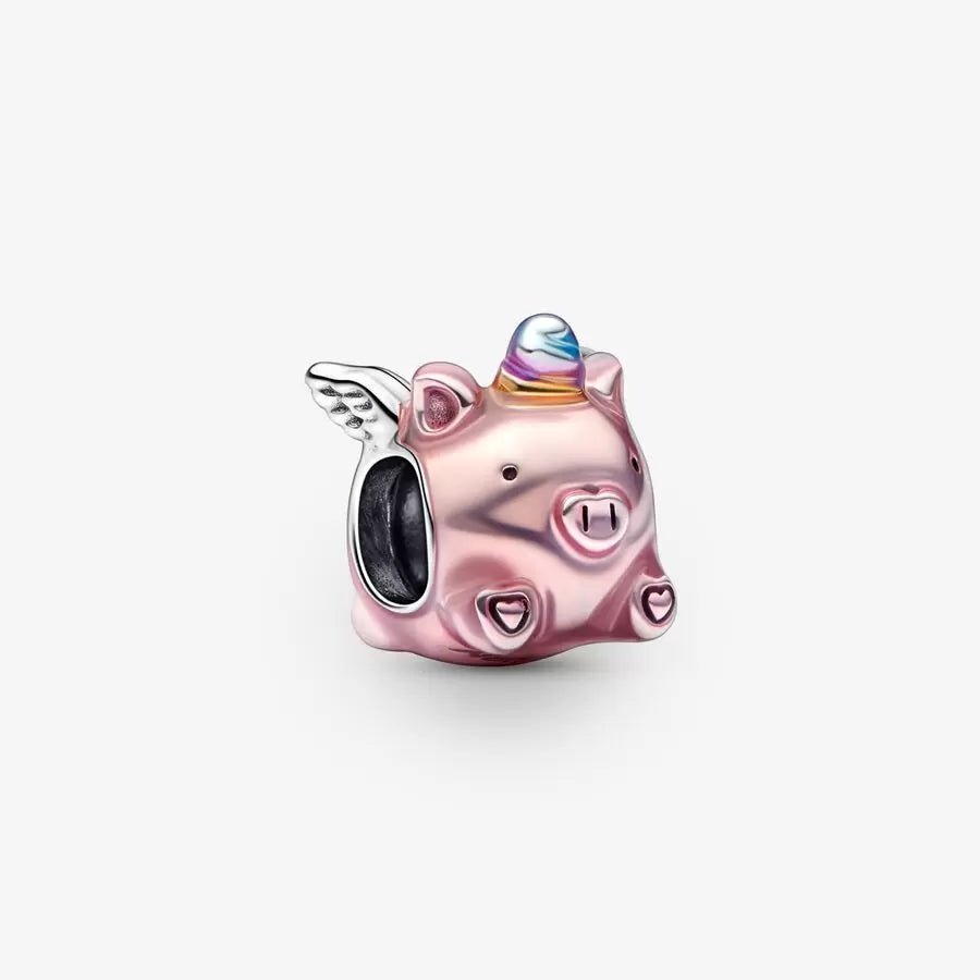 Charm Maialino Unicorno Volante - 792573C01 - Simmi Gioiellerie -Charm