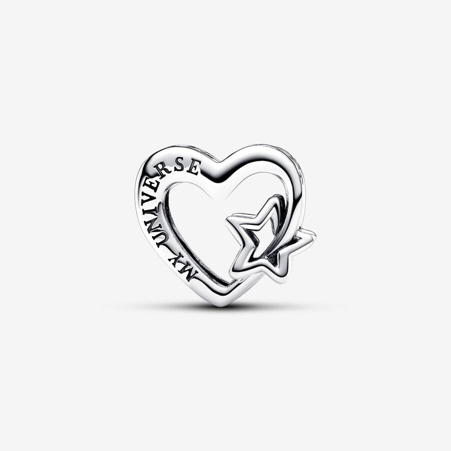 Charm Openwork Cuore con Stella - 792829C00 - Simmi Gioiellerie -Charm