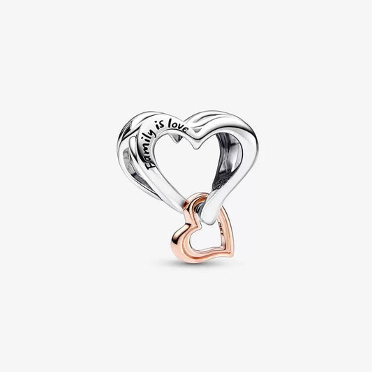 Charm Openwork Cuore Infinito "Familiy is Love" - 782642C00 - Simmi Gioiellerie -Charm