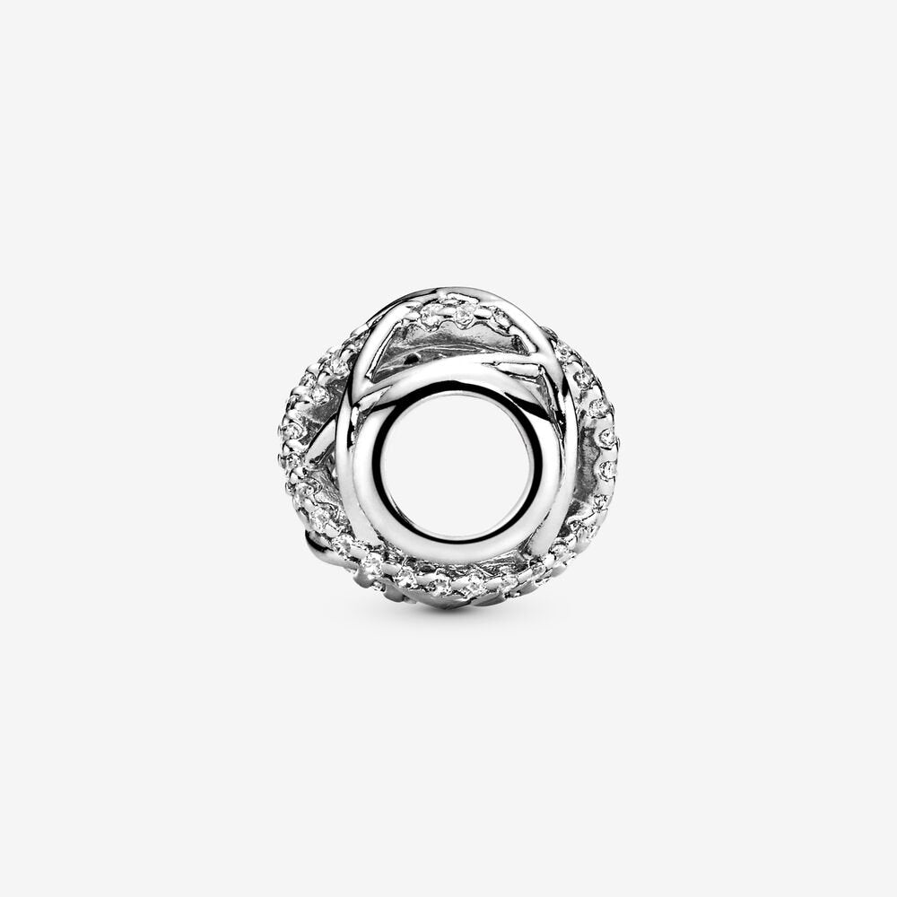 Charm openwork intreccio scintillante - 791388CZ - Simmi Gioiellerie -Charm