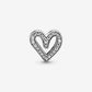 Charm Pandora con cuore scintillante - 798692C01 - Simmi gioiellerie -Charm