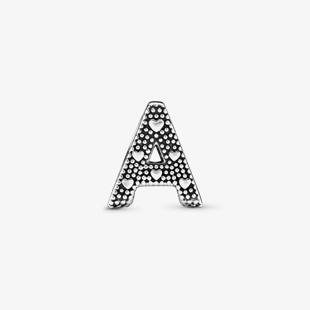 Charm Pandora dell’alfabeto Lettera A - 797455 - Simmi gioiellerie -Charm