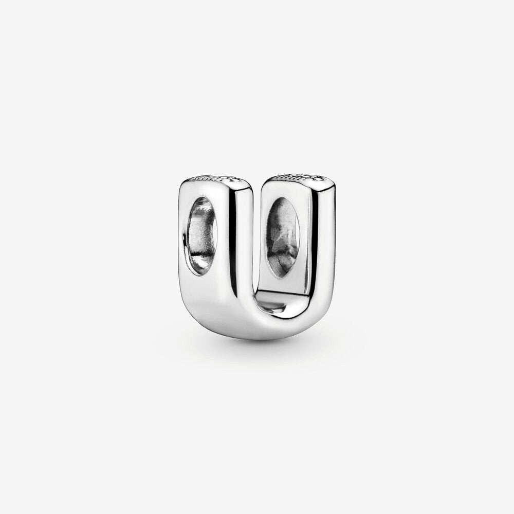 Charm Pandora dell’alfabeto Lettera U - 797475 - Simmi gioiellerie -Charm