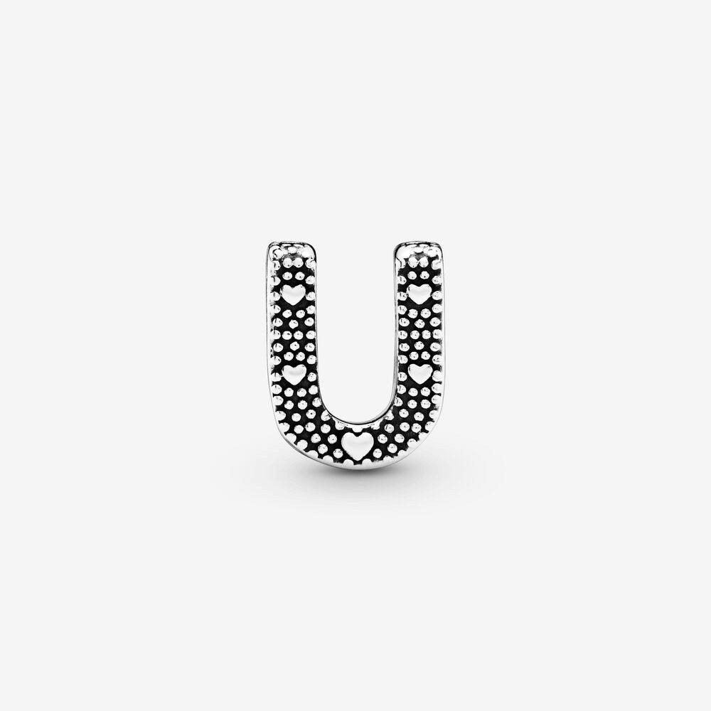 Charm Pandora dell’alfabeto Lettera U - 797475 - Simmi gioiellerie -Charm