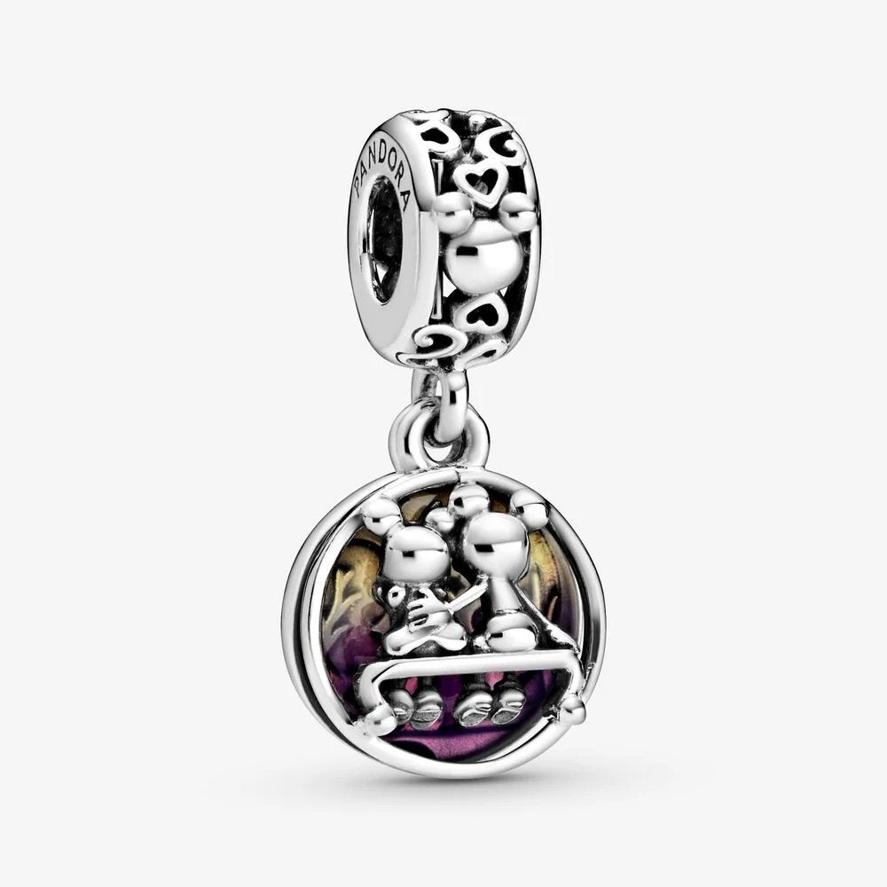 Charm Pandora Disney, pendente Mickey Mouse e Minnie per sempre felici e contenti - 798866C01 - Simmi gioiellerie -Charm