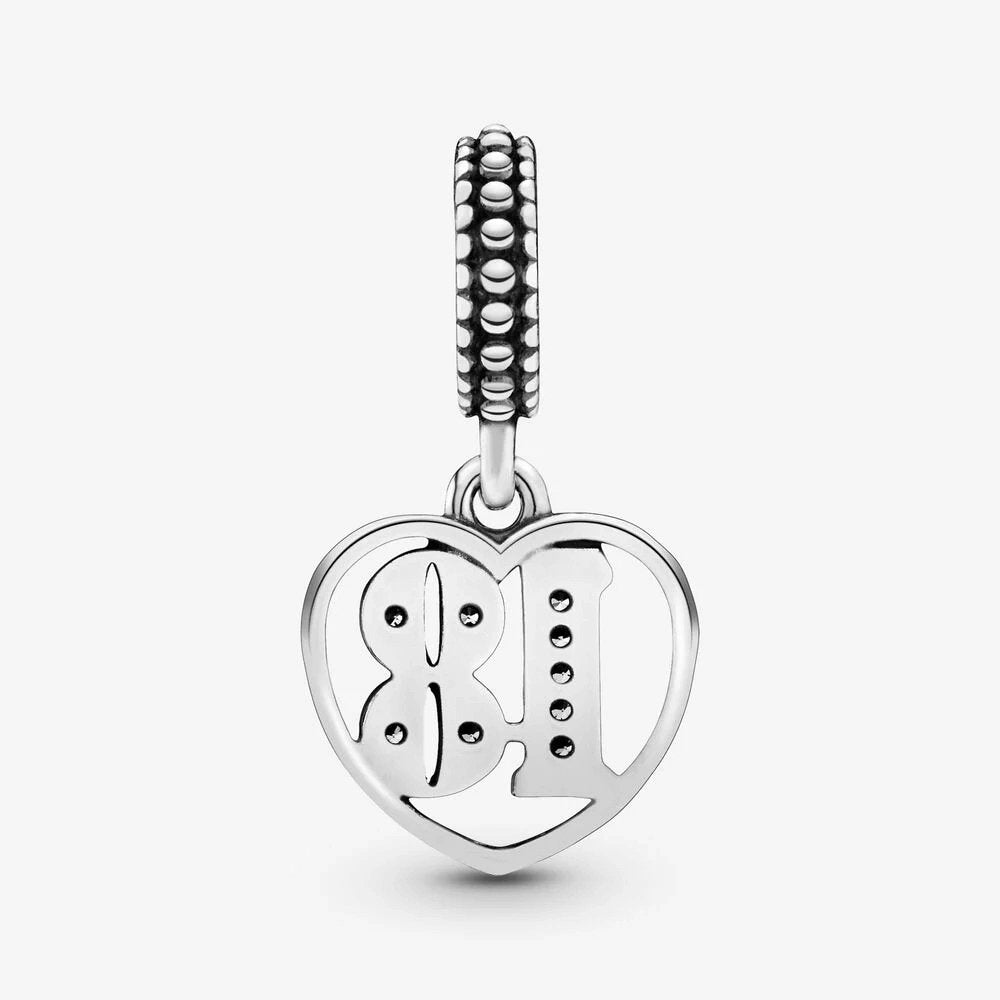 Charm Pandora pendente 18° compleanno - 797262CZ - Simmi gioiellerie -Charm