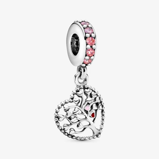 Charm Pandora pendente Albero della famiglia rosa - 796592CZSMX - Simmi gioiellerie -Charm