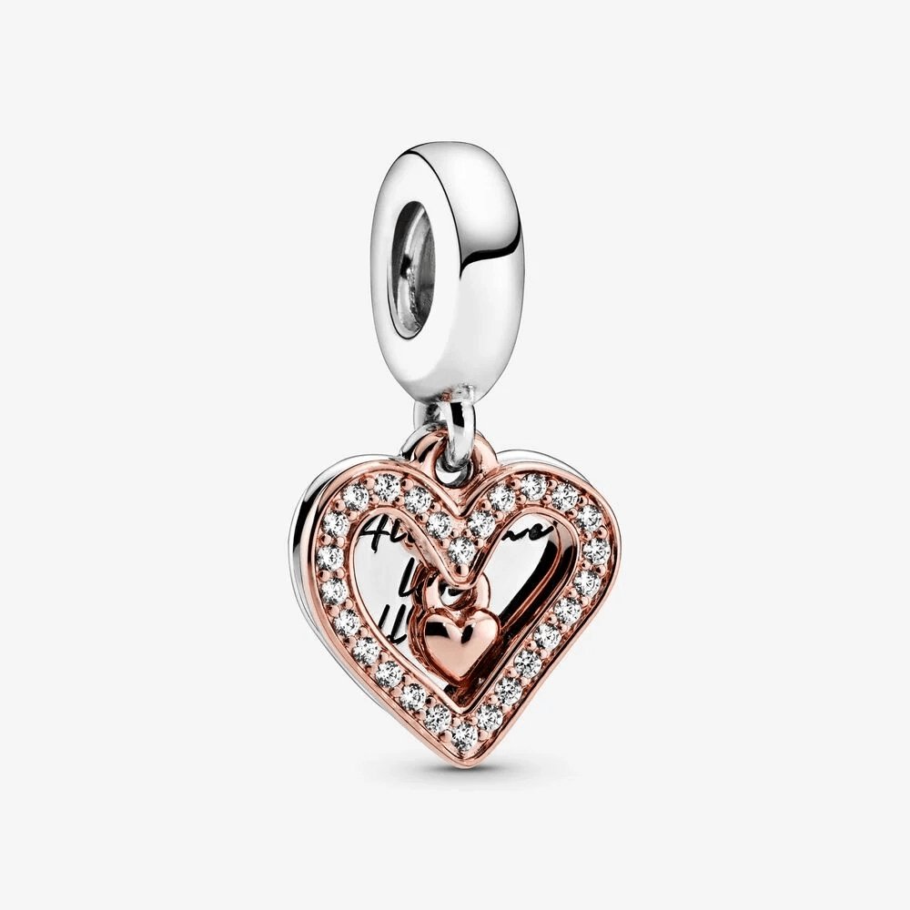 Charm Pandora pendente con cuore scintillante - 788693C01 - Simmi gioiellerie -Charm