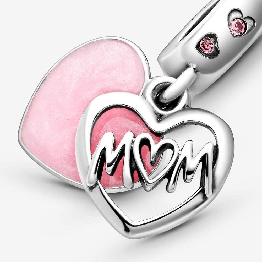 Charm Pandora pendente Cuore di Mamma - 798887C01 - Simmi gioiellerie -Charm