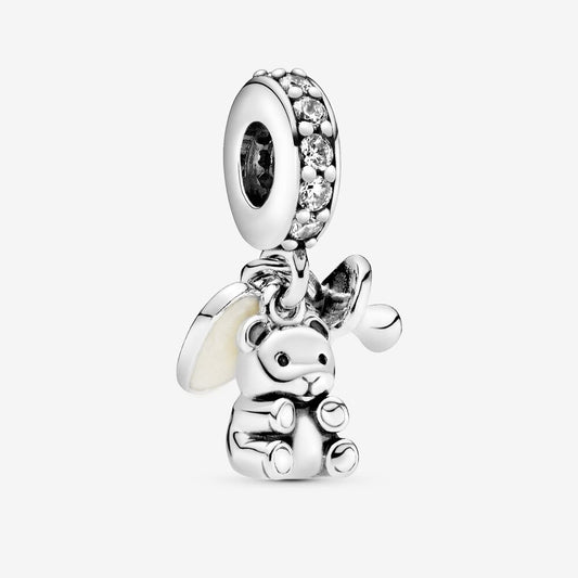 Charm Pandora Pendente Orsetto e Ciuccio - 792100CZ - Simmi gioiellerie -Charm