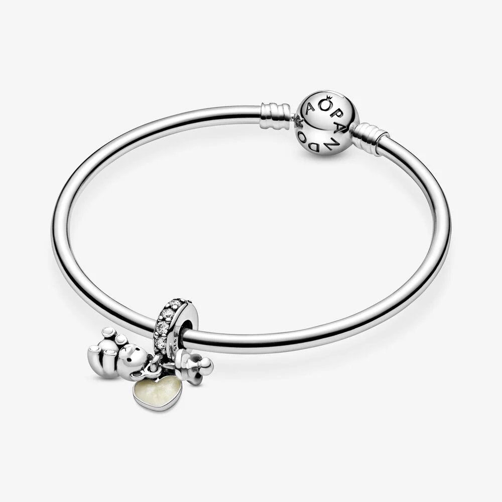 Charm Pandora Pendente Orsetto e Ciuccio - 792100CZ - Simmi gioiellerie -Charm
