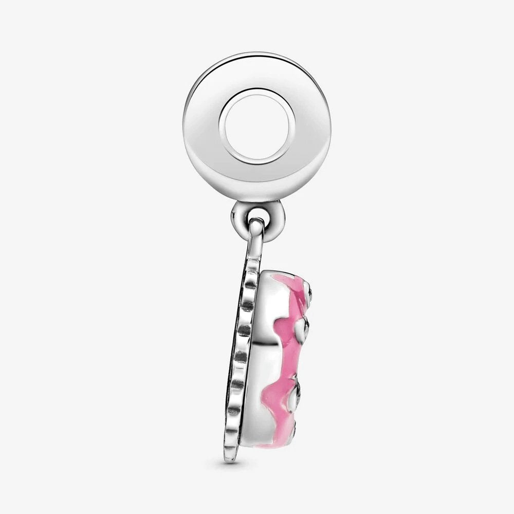 Charm Pandora pendente Torta di compleanno rosa - 798888C01 - Simmi gioiellerie -Charm