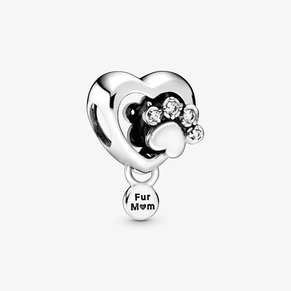Charm Pandora Zampina e cuore scintillante - 798873C01 - Simmi gioiellerie -Charm