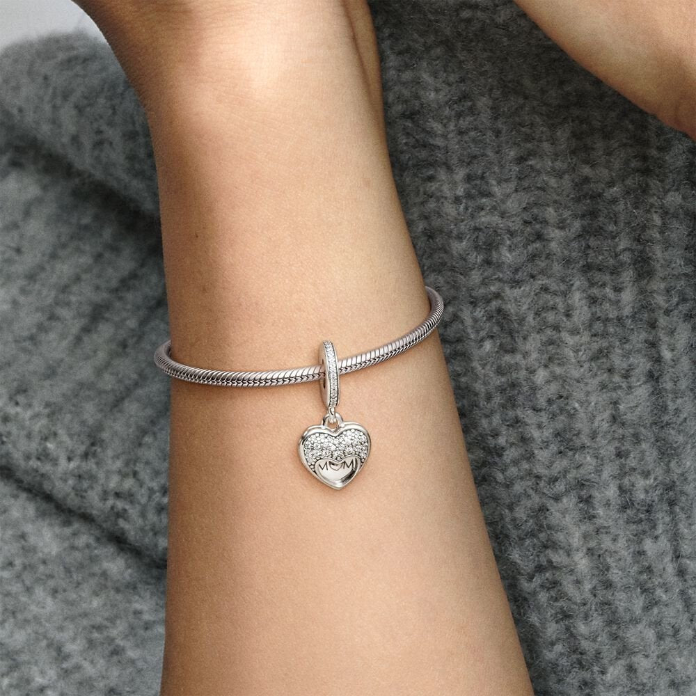 Charm pendente a cuore Adoro la mia mamma - 792071CZ - Simmi Gioiellerie -Charm