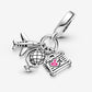 Charm pendente Aereo, globo e valigia - 799435C01 - Simmi Gioiellerie -Charm