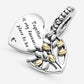 Charm pendente Albero della famiglia a cuore bicolore - 799161C00 - Simmi gioiellerie -Charm