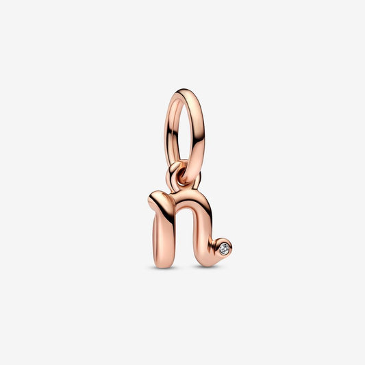 Charm pendente Alfabeto con lettera n - 782475C01 - Simmi Gioiellerie -Charm