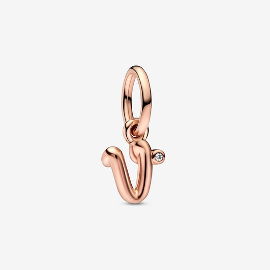 Charm pendente Alfabeto con lettera v - 782480C01 - Simmi Gioiellerie -Charm